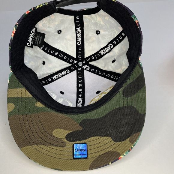 Carbon Elements Snapback Hat/ Cap Diamond 99 Embroided Gold White Adjustable - Picture 7 of 16